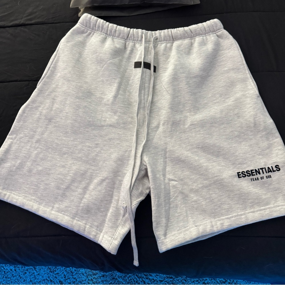 Essentials Men's Light Gray Athletic Shorts